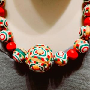 Artisan Handmade Polymer Clay Necklace